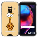 Funda Gel Tpu para Blackview BV5100 / BV5100 Pro diseño Jirafa Dibujos