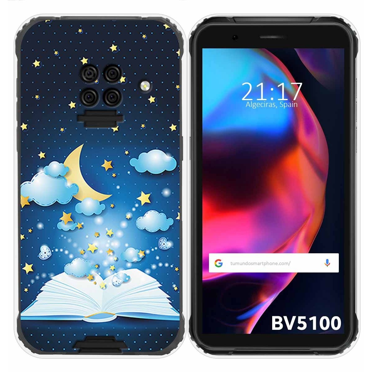 Funda Gel Tpu para Blackview BV5100 / BV5100 Pro diseño Libro Cuentos Dibujos
