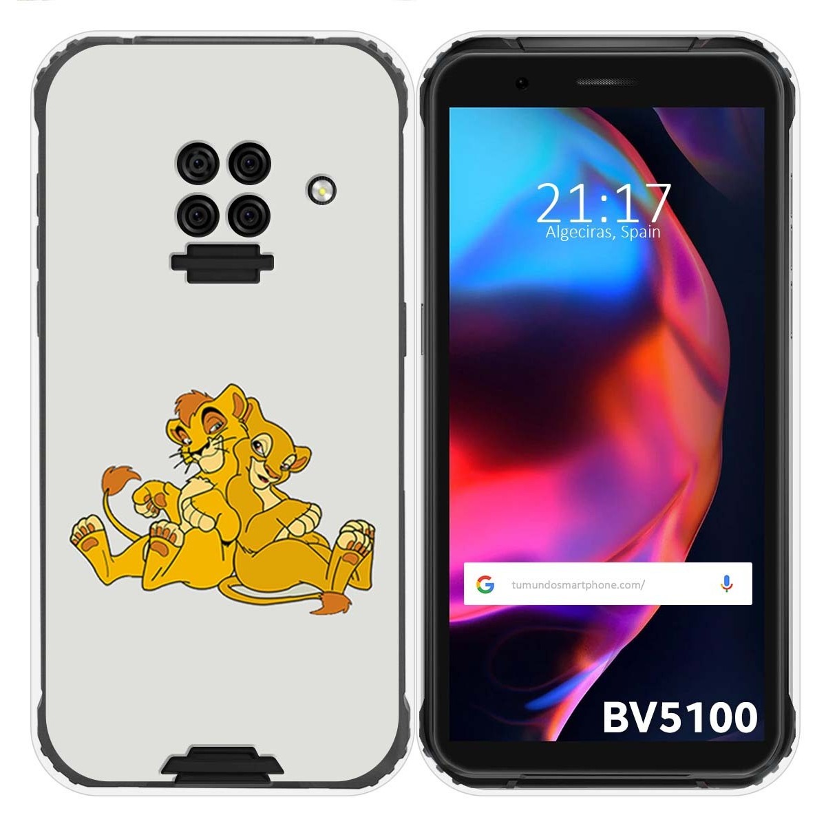 Funda Gel Tpu para Blackview BV5100 / BV5100 Pro diseño Leones Dibujos