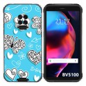 Funda Gel Tpu para Blackview BV5100 / BV5100 Pro diseño Mariposas Dibujos