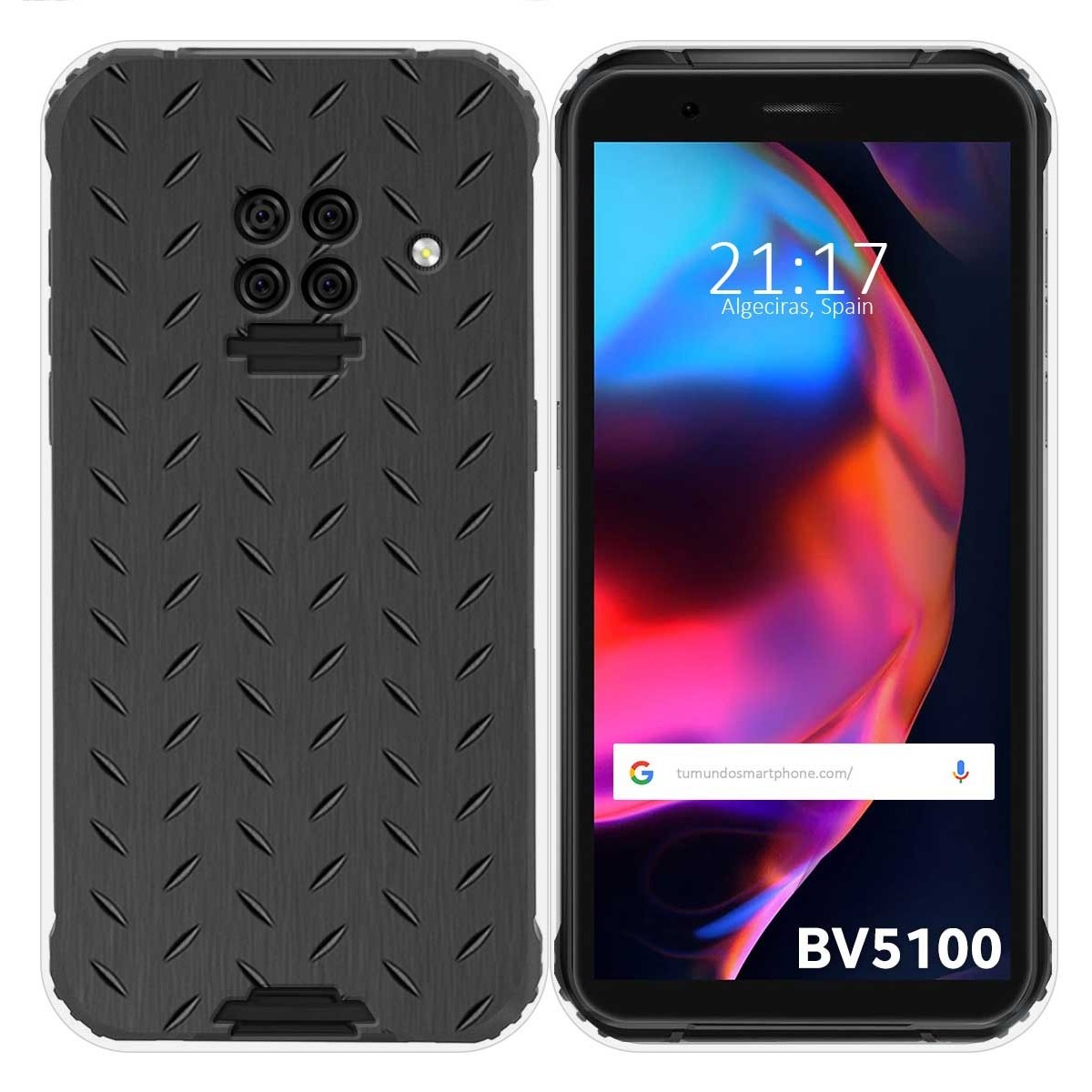 Funda Gel Tpu para Blackview BV5100 / BV5100 Pro diseño Metal Dibujos