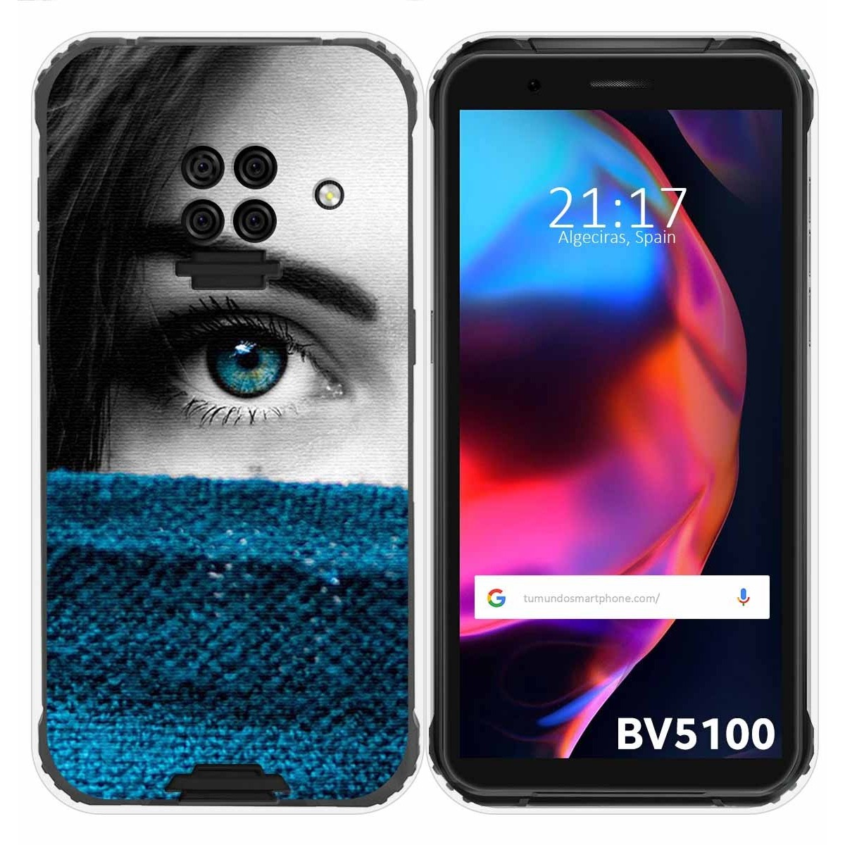 Funda Gel Tpu para Blackview BV5100 / BV5100 Pro diseño Ojo Dibujos