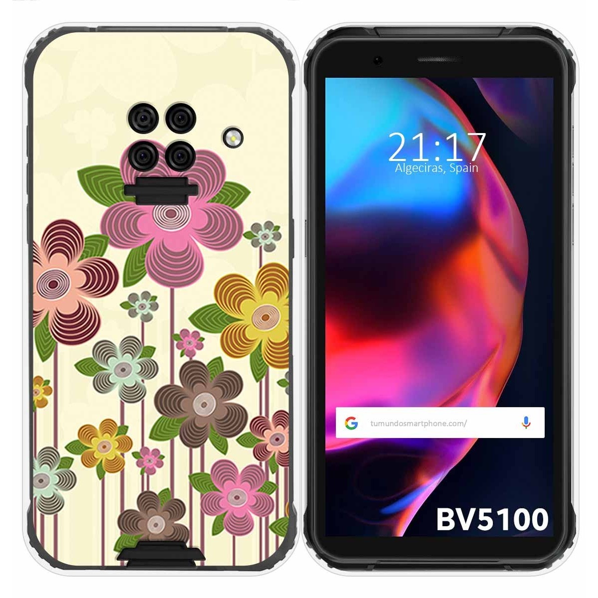 Funda Gel Tpu para Blackview BV5100 / BV5100 Pro diseño Primavera En Flor Dibujos
