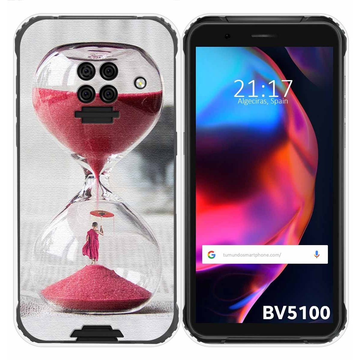 Funda Gel Tpu para Blackview BV5100 / BV5100 Pro diseño Reloj Dibujos