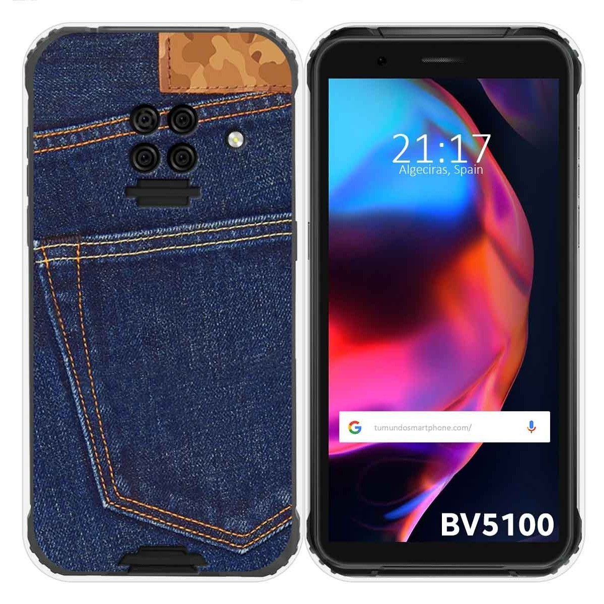 Funda Gel Tpu para Blackview BV5100 / BV5100 Pro diseño Vaquero Dibujos
