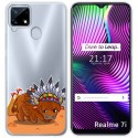 Funda Gel Transparente para Realme 7i / Narzo 30A diseño Bufalo Dibujos