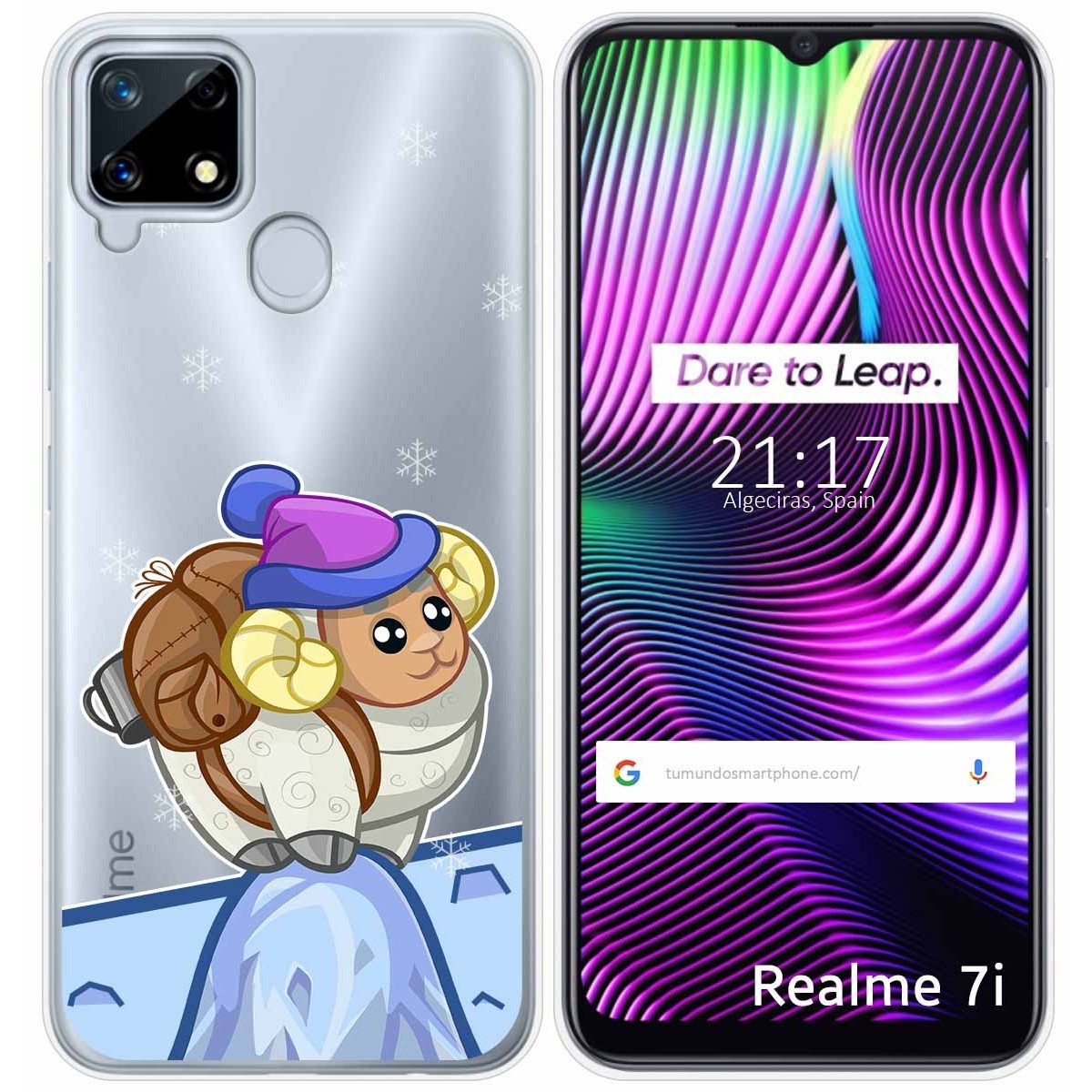 Funda Gel Transparente para Realme 7i / Narzo 30A diseño Cabra Dibujos