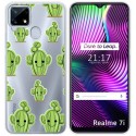 Funda Gel Transparente para Realme 7i / Narzo 30A diseño Cactus Dibujos