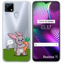 Funda Gel Transparente para Realme 7i / Narzo 30A diseño Conejo Dibujos
