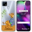 Funda Gel Transparente para Realme 7i / Narzo 30A diseño Jirafa Dibujos