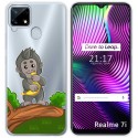 Funda Gel Transparente para Realme 7i / Narzo 30A diseño Mono Dibujos