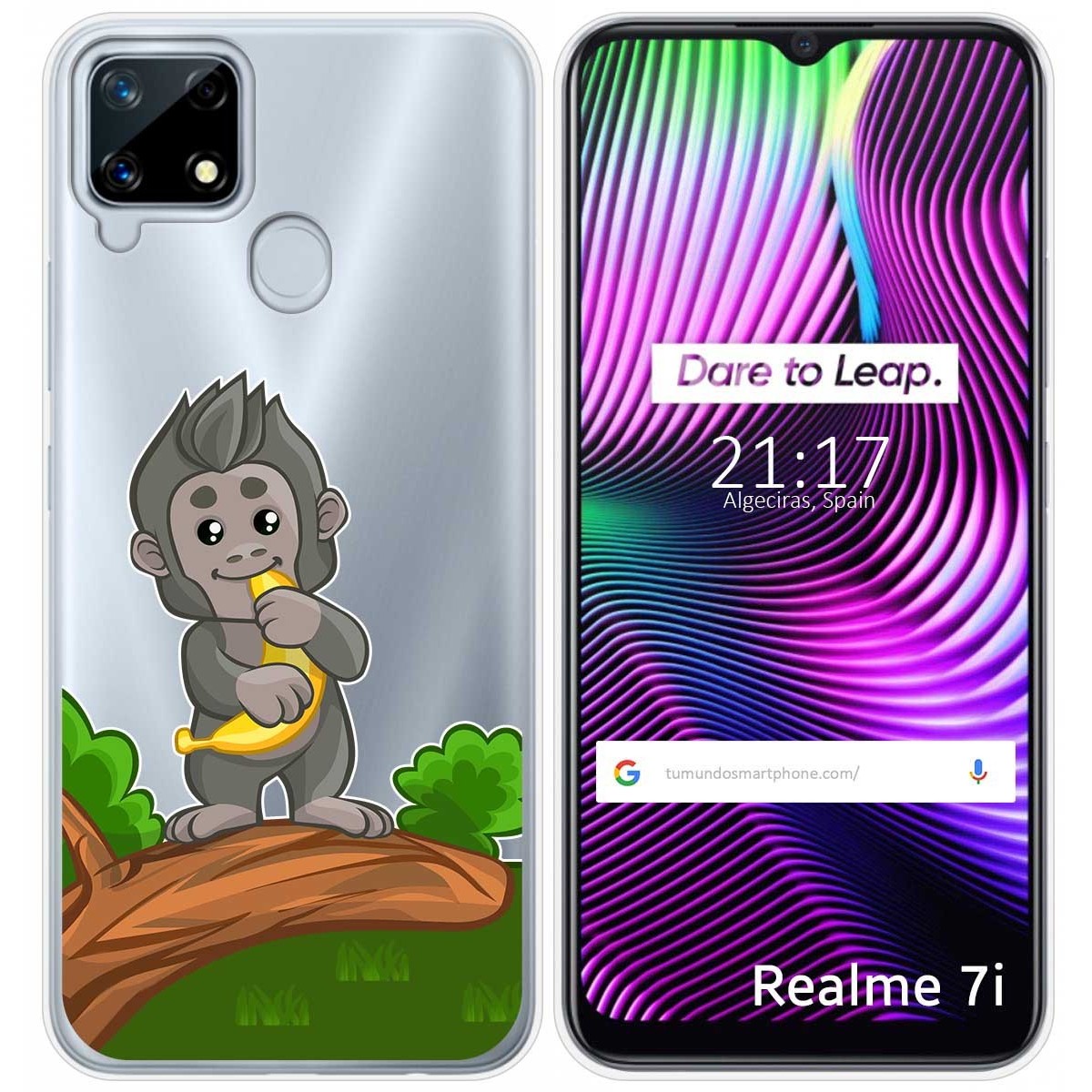 Funda Gel Transparente para Realme 7i / Narzo 30A diseño Mono Dibujos