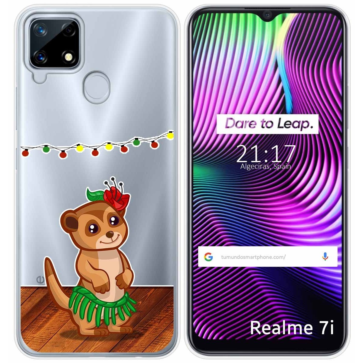 Funda Gel Transparente para Realme 7i / Narzo 30A diseño Suricata Dibujos