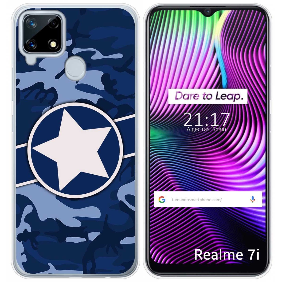Funda Gel Tpu para Realme 7i / Narzo 30A diseño Camuflaje 03 Dibujos