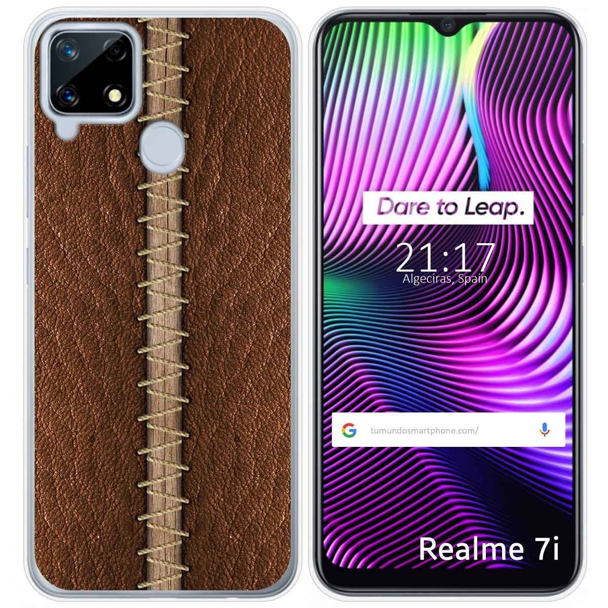 Funda Gel Tpu para Realme 7i / Narzo 30A diseño Cuero 01 Dibujos