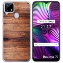 Funda Gel Tpu para Realme 7i / Narzo 30A diseño Madera 02 Dibujos