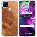Funda Gel Tpu para Realme 7i / Narzo 30A diseño Madera 04 Dibujos