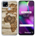 Funda Gel Tpu para Realme 7i / Narzo 30A diseño Madera 07 Dibujos