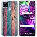 Funda Gel Tpu para Realme 7i / Narzo 30A diseño Madera 10 Dibujos
