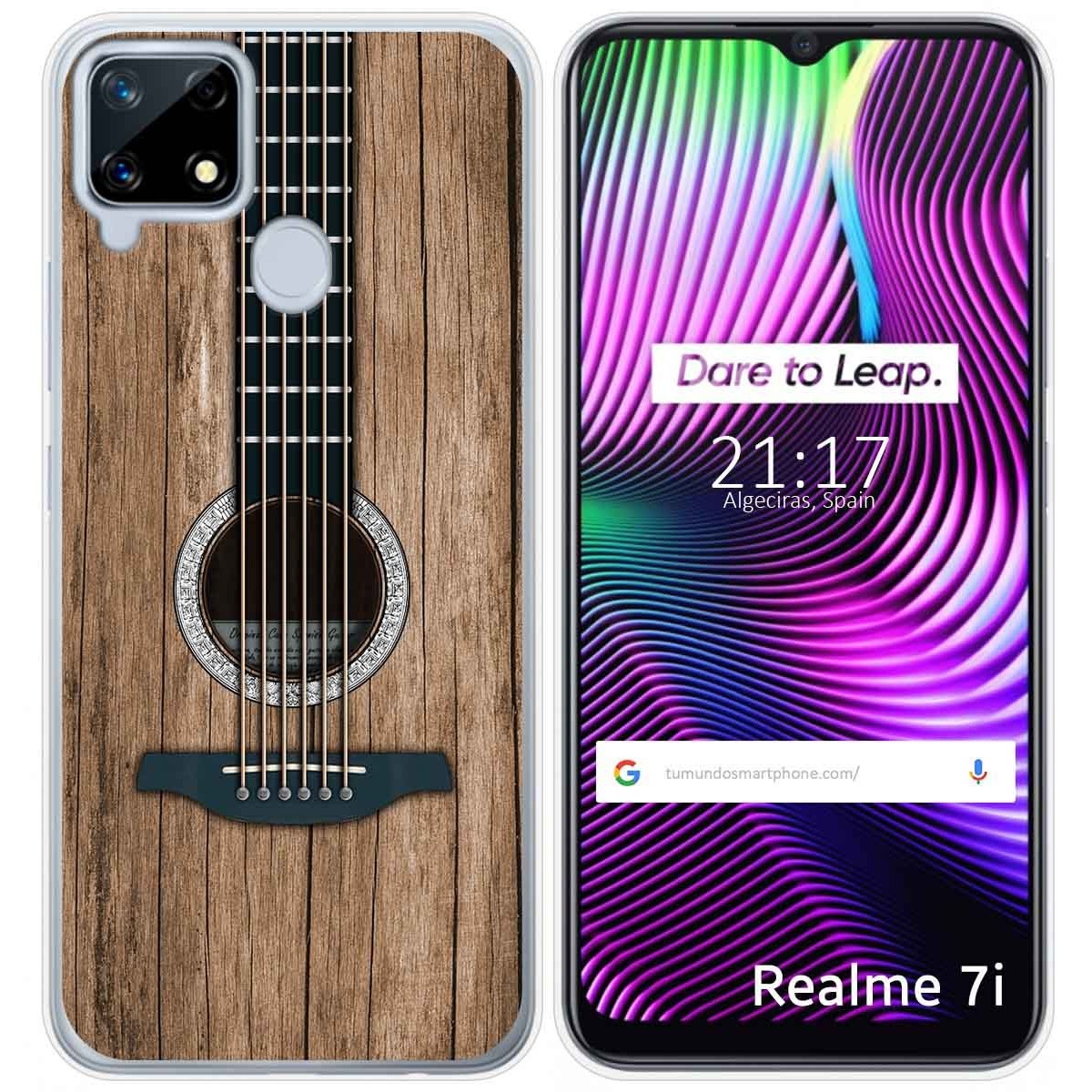 Funda Gel Tpu para Realme 7i / Narzo 30A diseño Madera 11 Dibujos