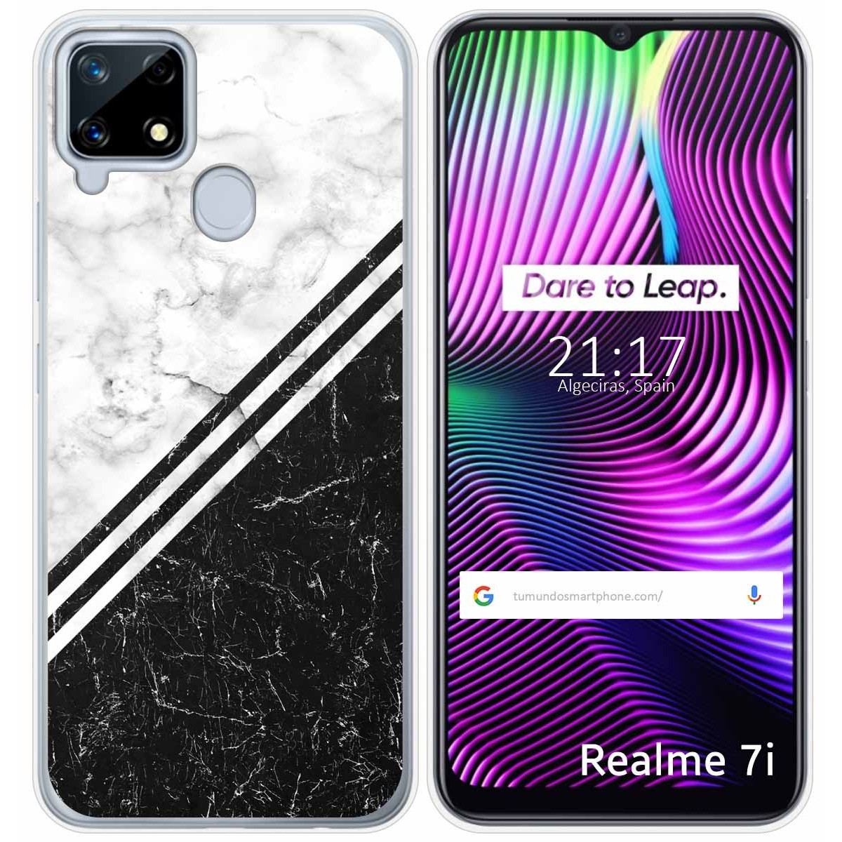 Funda Gel Tpu para Realme 7i / Narzo 30A diseño Mármol 01 Dibujos