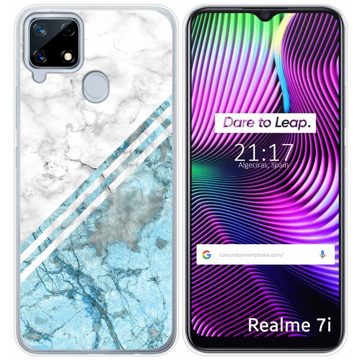 Funda Gel Tpu para Realme 7i / Narzo 30A diseño Mármol 02 Dibujos