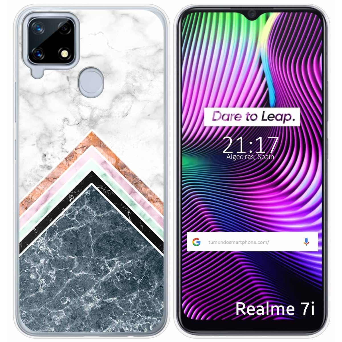 Funda Gel Tpu para Realme 7i / Narzo 30A diseño Mármol 05 Dibujos