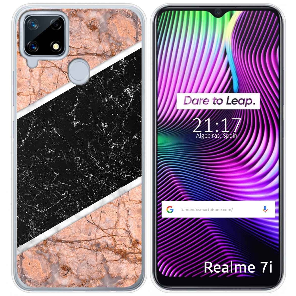 Funda Gel Tpu para Realme 7i / Narzo 30A diseño Mármol 07 Dibujos
