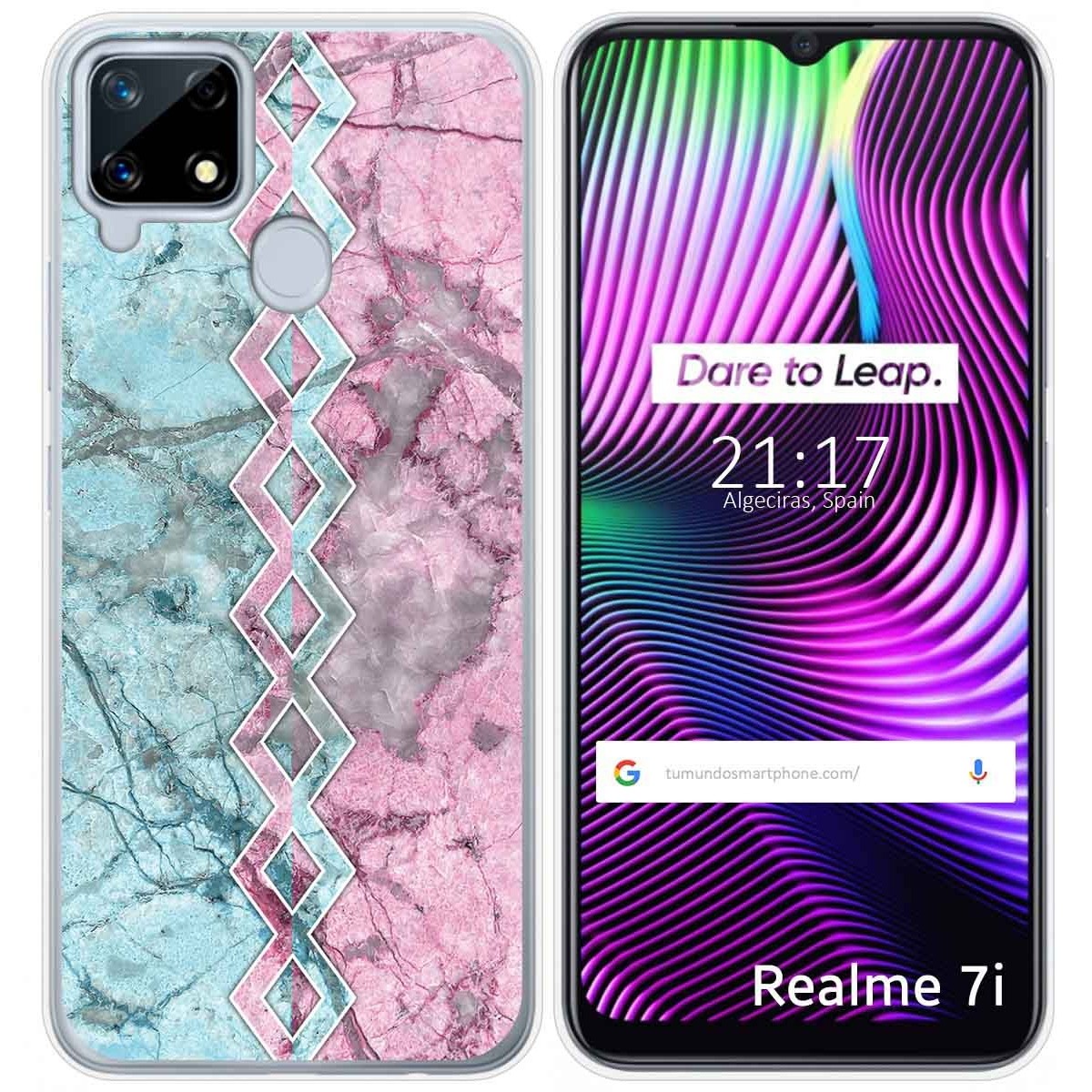 Funda Gel Tpu para Realme 7i / Narzo 30A diseño Mármol 08 Dibujos