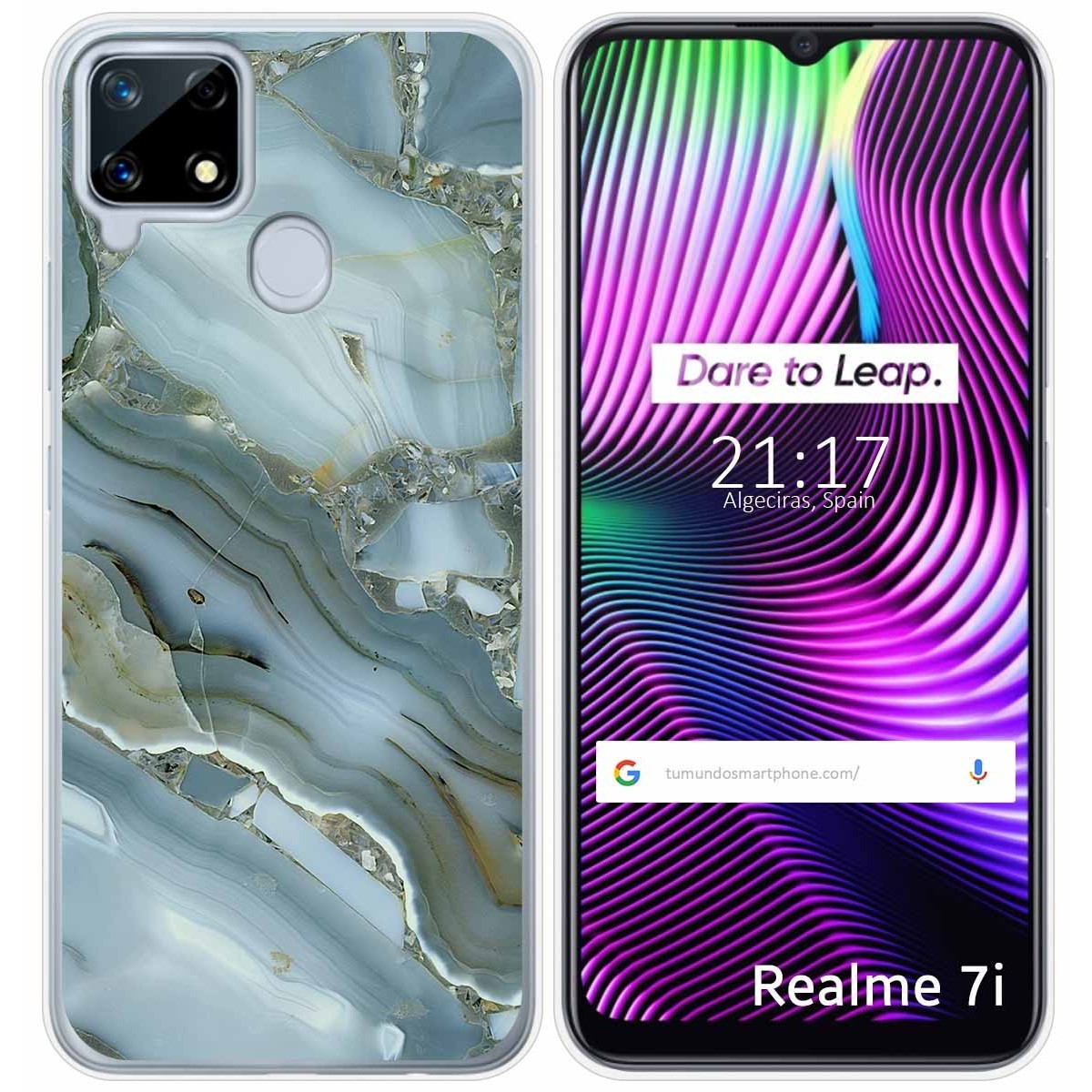 Funda Gel Tpu para Realme 7i / Narzo 30A diseño Mármol 09 Dibujos