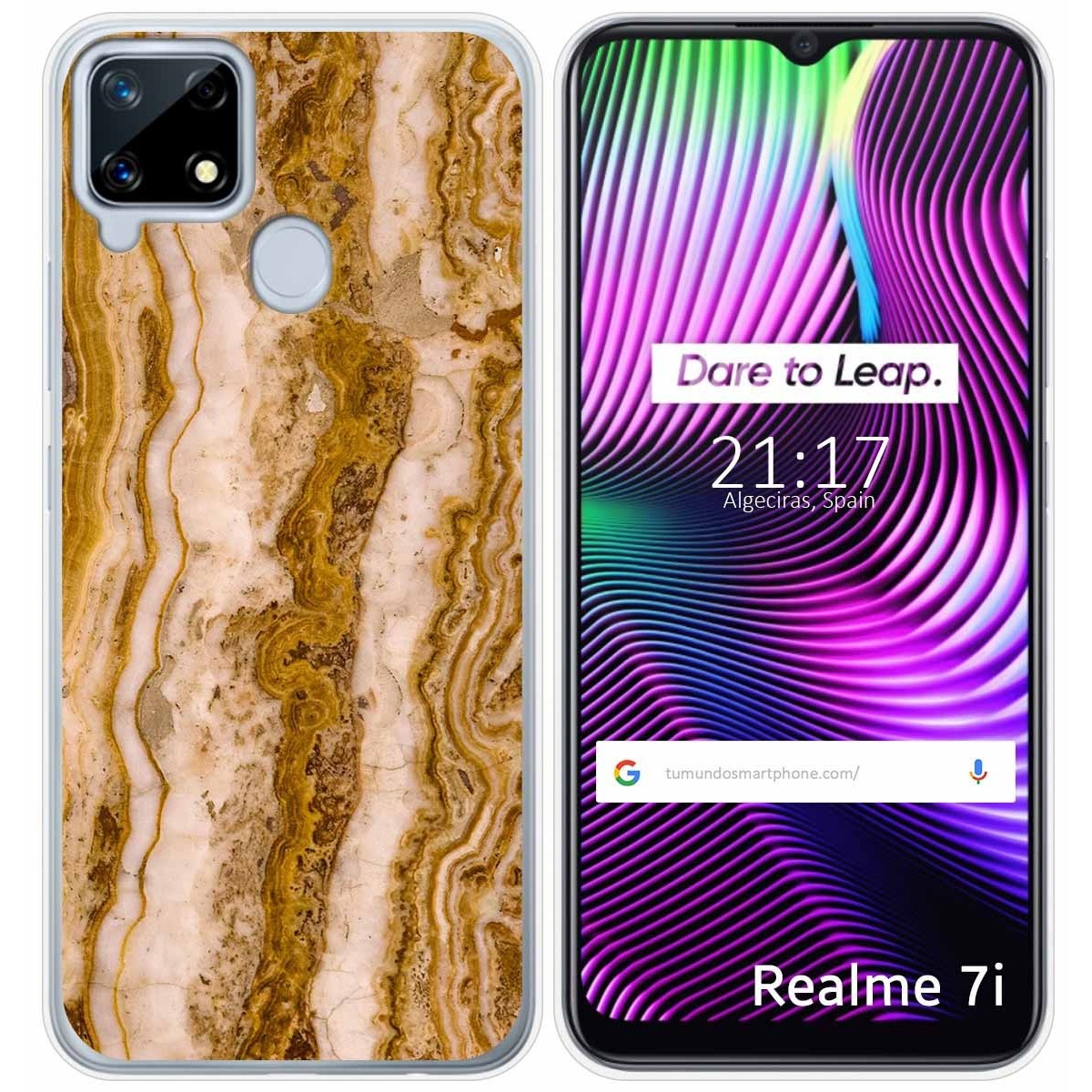 Funda Gel Tpu para Realme 7i / Narzo 30A diseño Mármol 10 Dibujos