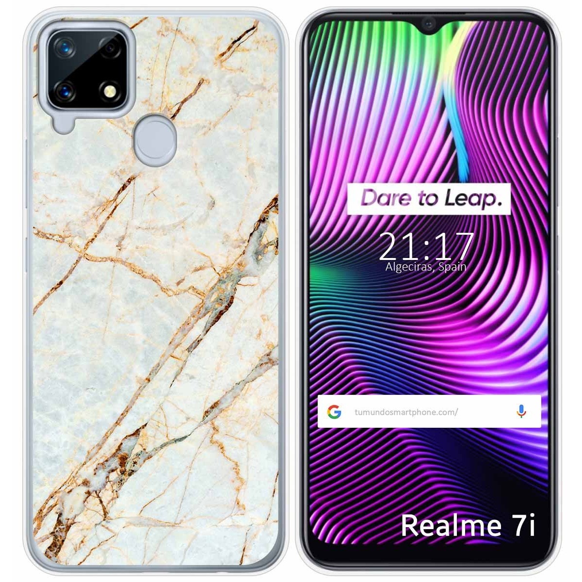 Funda Gel Tpu para Realme 7i / Narzo 30A diseño Mármol 13 Dibujos