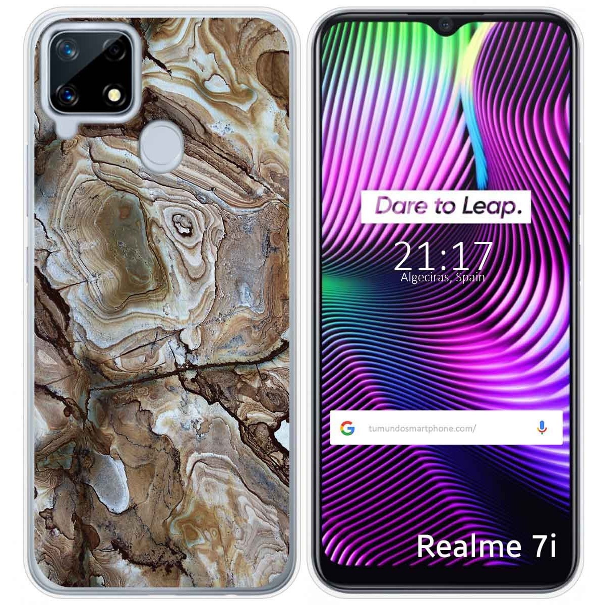 Funda Gel Tpu para Realme 7i / Narzo 30A diseño Mármol 14 Dibujos