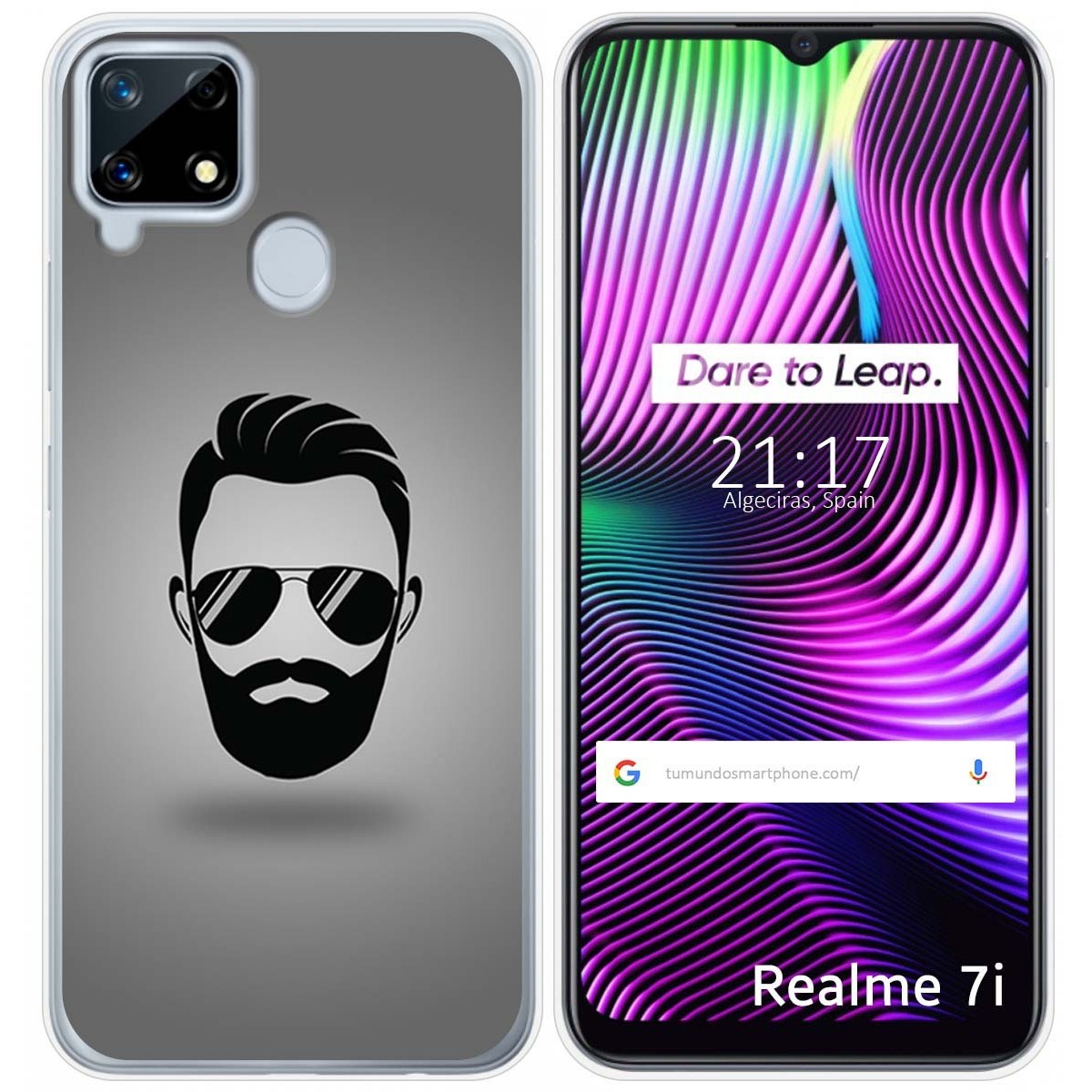 Funda Gel Tpu para Realme 7i / Narzo 30A diseño Barba Dibujos