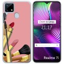 Funda Gel Tpu para Realme 7i / Narzo 30A diseño Brochas Dibujos