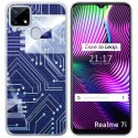 Funda Gel Tpu para Realme 7i / Narzo 30A diseño Circuito Dibujos