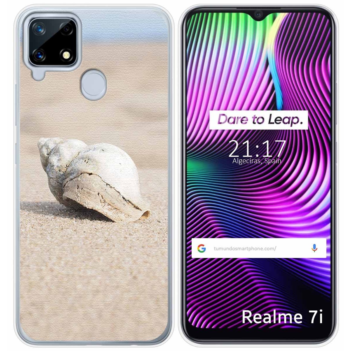Funda Gel Tpu para Realme 7i / Narzo 30A diseño Concha Dibujos