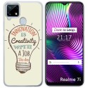 Funda Gel Tpu para Realme 7i / Narzo 30A diseño Creativity Dibujos