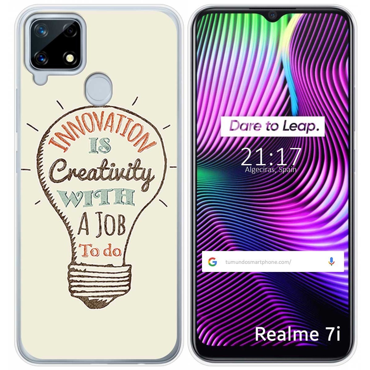 Funda Gel Tpu para Realme 7i / Narzo 30A diseño Creativity Dibujos