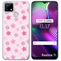 Funda Gel Tpu para Realme 7i / Narzo 30A diseño Flores Dibujos