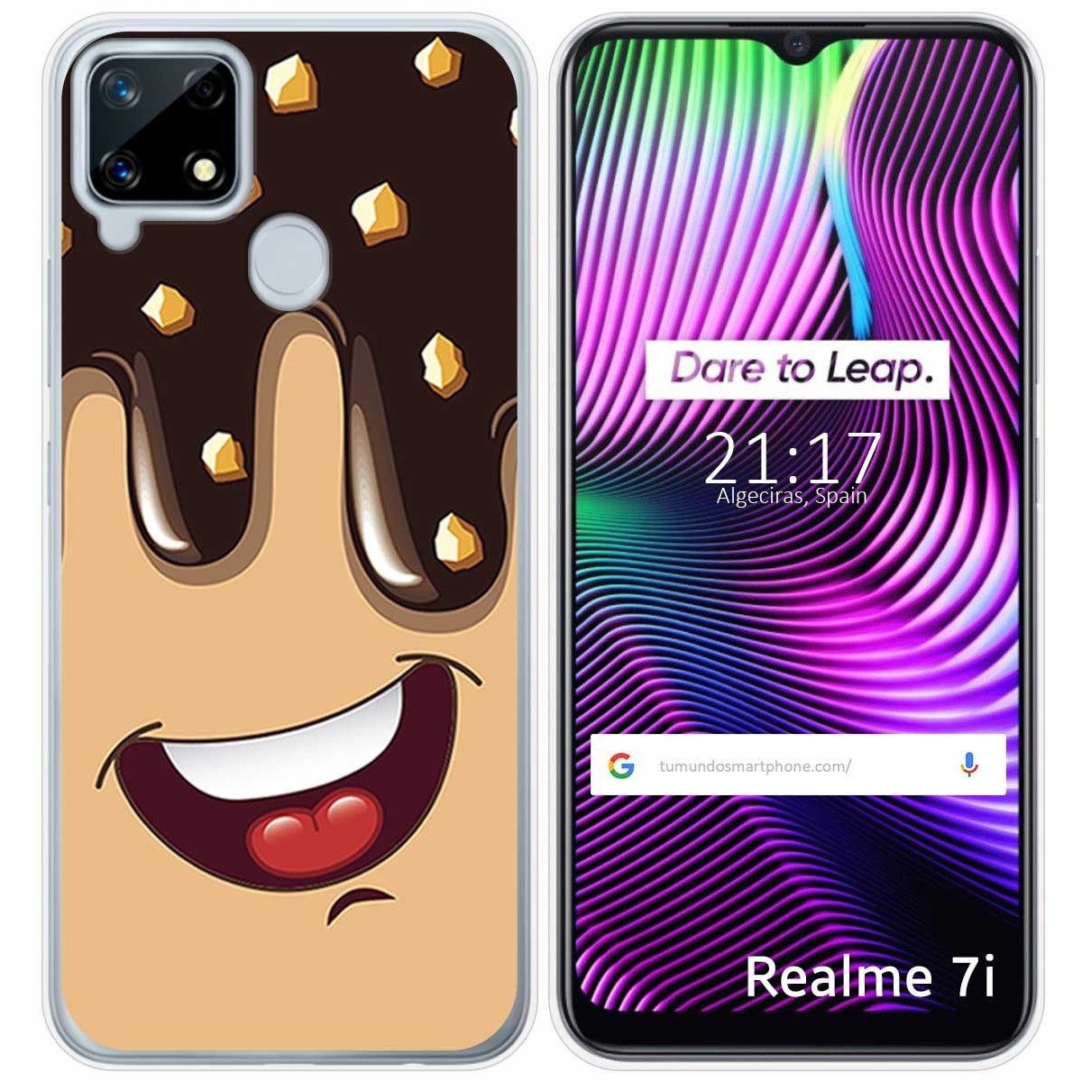 Funda Gel Tpu para Realme 7i / Narzo 30A diseño Helado Chocolate Dibujos