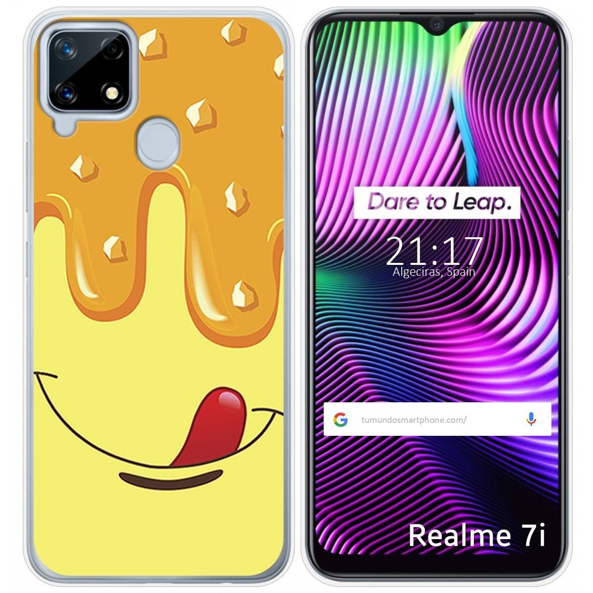 Funda Gel Tpu para Realme 7i / Narzo 30A diseño Helado Vainilla Dibujos