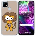 Funda Gel Tpu para Realme 7i / Narzo 30A diseño Leon Dibujos