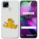 Funda Gel Tpu para Realme 7i / Narzo 30A diseño Leones Dibujos
