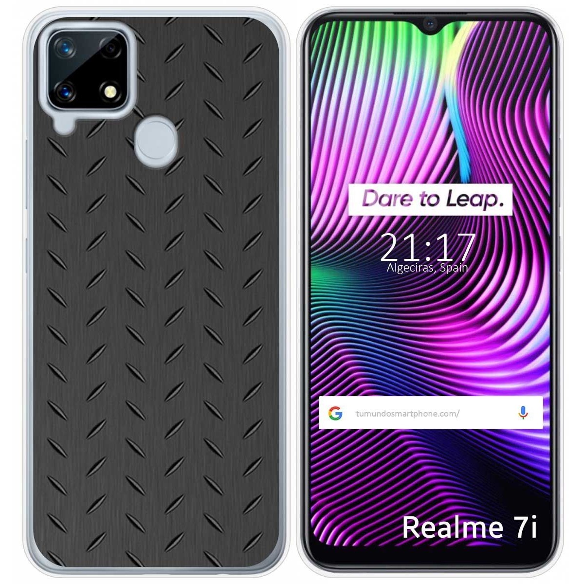 Funda Gel Tpu para Realme 7i / Narzo 30A diseño Metal Dibujos