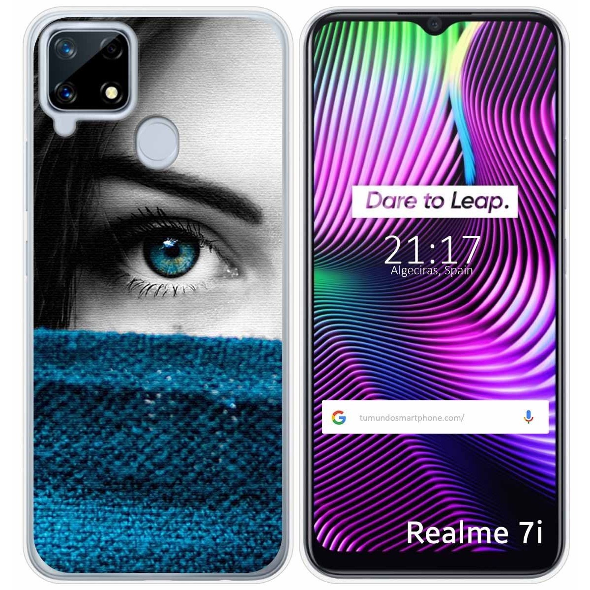Funda Gel Tpu para Realme 7i / Narzo 30A diseño Ojo Dibujos