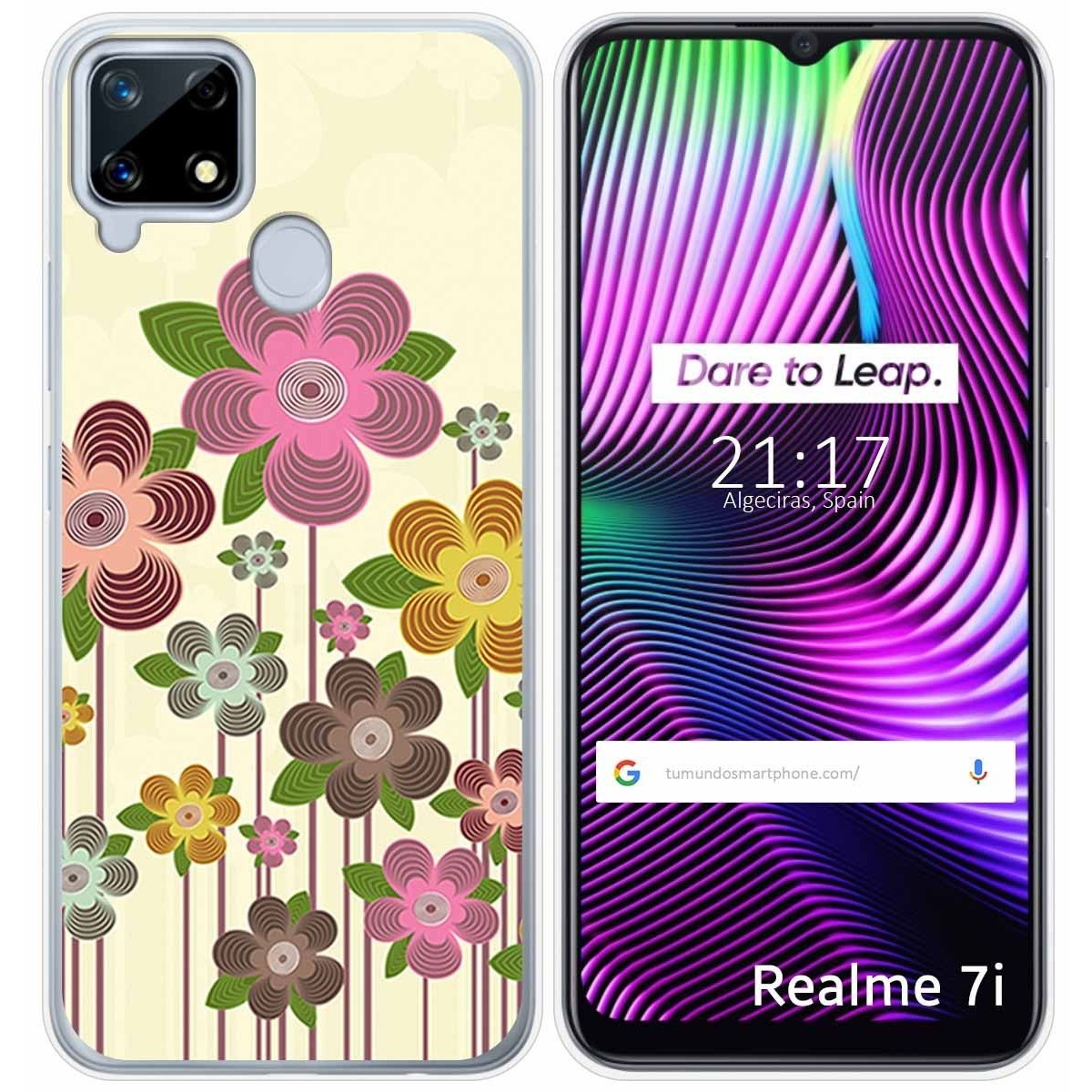 Funda Gel Tpu para Realme 7i / Narzo 30A diseño Primavera En Flor Dibujos