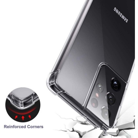 Funda Gel Tpu Anti-Shock Transparente para Samsung Galaxy S21 Ultra 5G