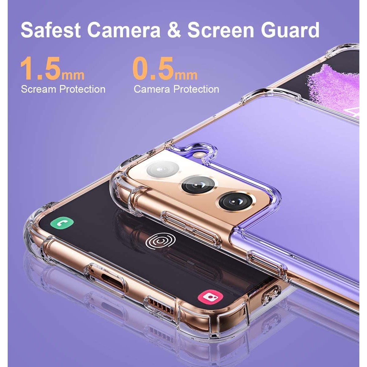 Funda Gel Tpu Anti-Shock Transparente para Samsung Galaxy S21+ Plus 5G