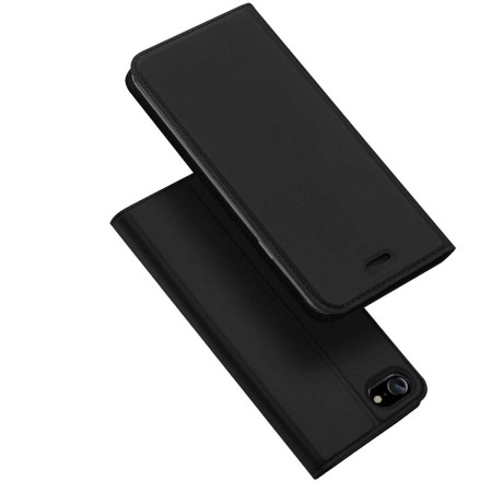 Funda Piel Soporte Magnética Dux Ducis para Iphone 7 / 8 / SE 2020 color Negra